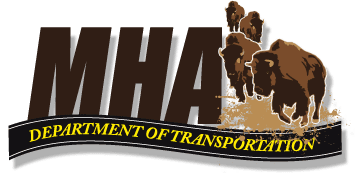 The logo for MHA Nation's Department of Transportation.