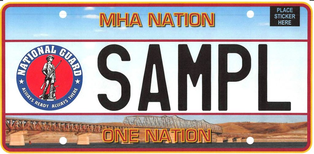 Sample MHA DOT Plate - National Guard